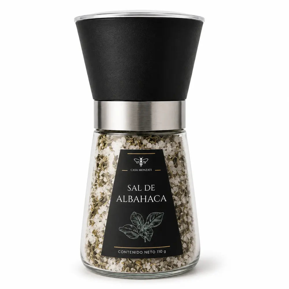 Sal marina artesanal Sal de Albahaca de Casa Monzati - 255g
