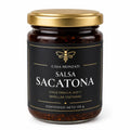 Salsa Sacatona artesanal Casa Monzati con chile pasilla, nuez, pepita de calabaza y arándanos - 402g
